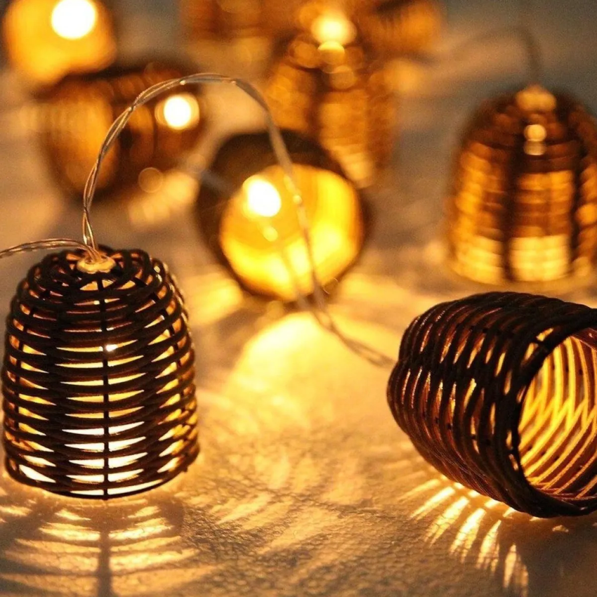 lumisky Guirlandes>Guirlande Solaire Formentera Marron 3.80M