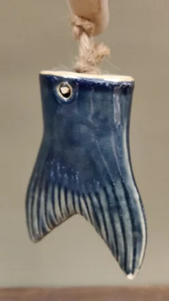 Gilde handwerk Guirlandes></noscript>Guirlande Vis Drijfhout Keramiek 57 Cm Beach Hanger