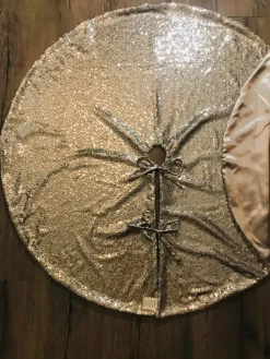 Gustiana ® Kerstboomrok - Kerstboomkleed - Met Zilvere Pailletten O120 Cm Best