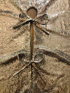 Gustiana ® Kerstboomrok - Kerstboomkleed - Met Zilvere Pailletten O120 Cm Best