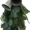 House of Nature Kerststukjes>Hanger Dennentak Met Eucalyptus Met Metalen Bellen 60Cm