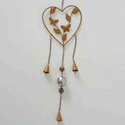 Extra Guirlandes>Hanger Guirlande Vlinder Bloem Met Belletjes Set Van 3 Stuks Tuin Of In Huis