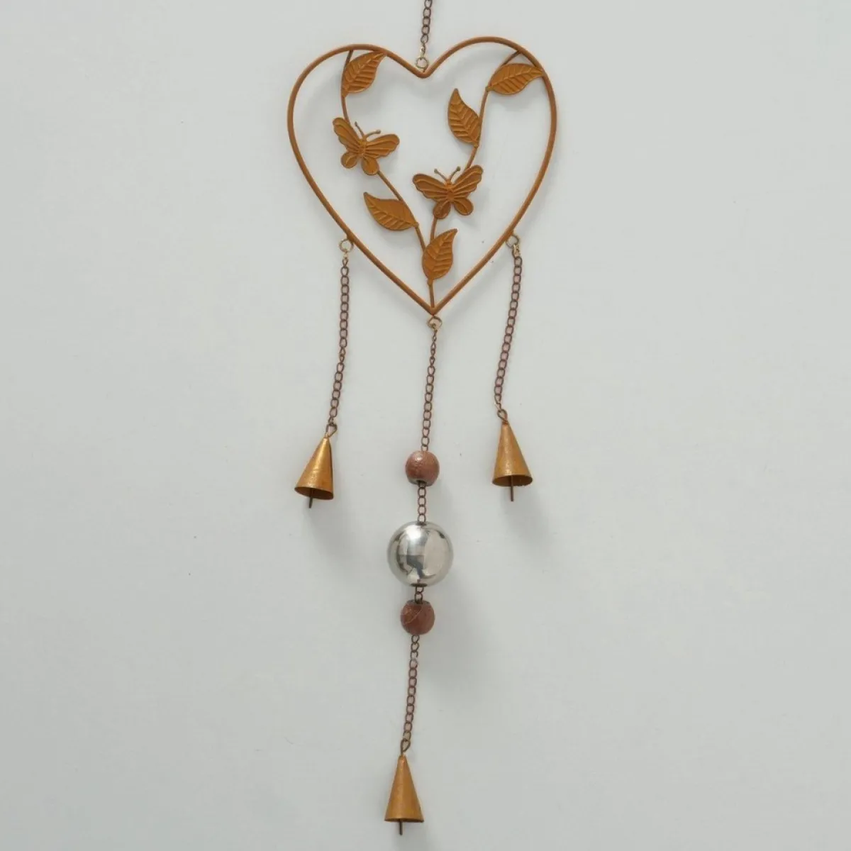 Extra Guirlandes>Hanger Guirlande Vlinder Bloem Met Belletjes Set Van 3 Stuks Tuin Of In Huis