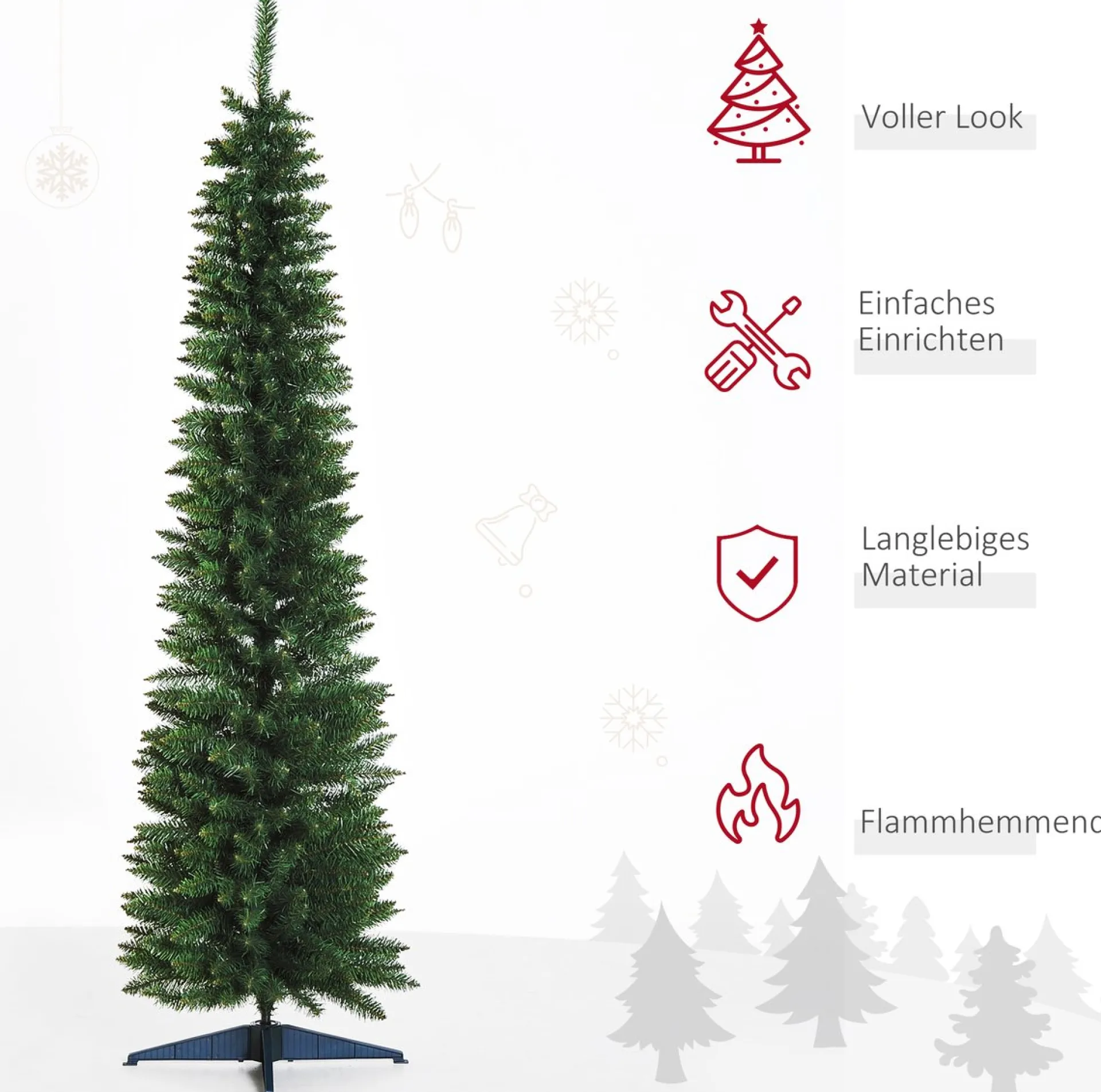 Homcom Kerstboom 390 Takpunten Dennenboom Met Kunststof Standaard 830-182 New
