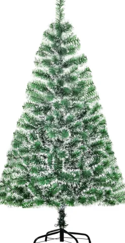 Homcom Kerstboom Kunstkerstboom Dennenboom Met Bessen Metalen Voet Pet 830-123 Shop