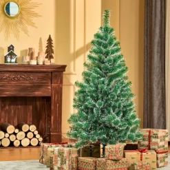 Homcom Kerstboom Kunstkerstboom Dennenboom Met Bessen Metalen Voet Pet 830-123 Shop