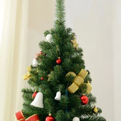 Homcom Kerstboom Kunstkerstboom Dennenboom Met Bessen Metalen Voet Pet 830-183 Cheap