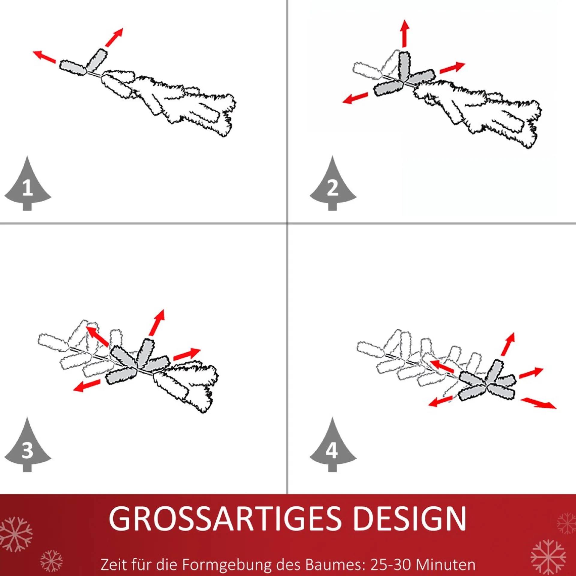 Homcom Kunstkerstboom Met Boomversieringen 830-363V01 Best