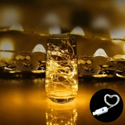 Homezie Fairy Lights - 20 Meter - 200 Leds - Usb - Voor Binnen & Buiten - Lampjes Slinger - Lichtsnoer Binnen & Buiten - Kerstverlichting Flash Sale