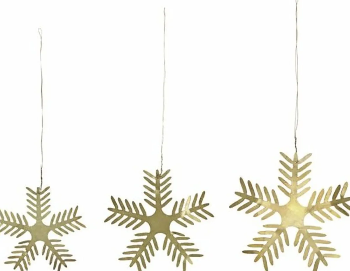 House Doctor Kersthanger> Ornament Sterren - Kerstornamenten - Ijzer - O 5,5 Centimetero 6,5 Centimetero 7,5 Centimeter