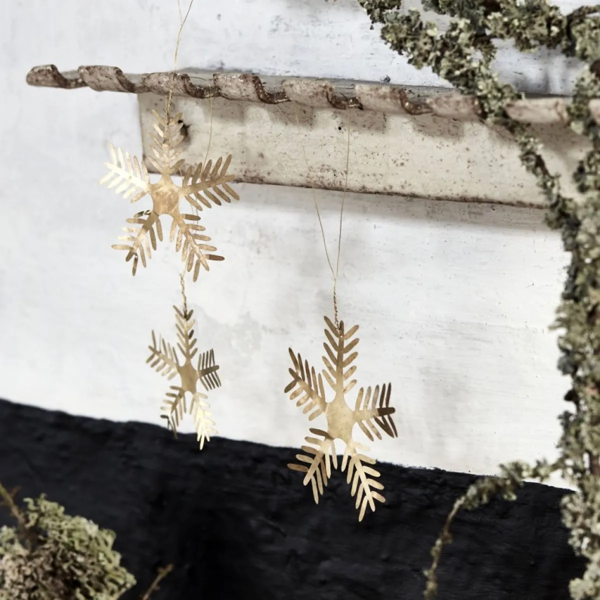 House Doctor Kersthanger> Ornament Sterren - Kerstornamenten - Ijzer - O 5,5 Centimetero 6,5 Centimetero 7,5 Centimeter