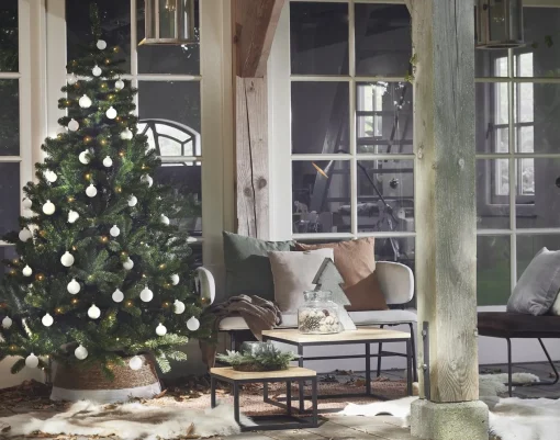 House of Seasons Kerstboomrok - H26 X O58 Cm - Zeegras Off White Shop