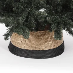 House of Seasons Kerstboomrok - H26 X O50 Cm - Zeegras Zwart New