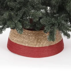 House of Seasons Kerstboomrok - H26 X O58 Cm - Zeegras Rood Outlet