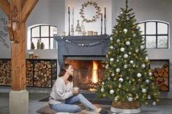 House of Seasons Kerstboomrok - H26 X O50 Cm - Zeegras Off White Sale