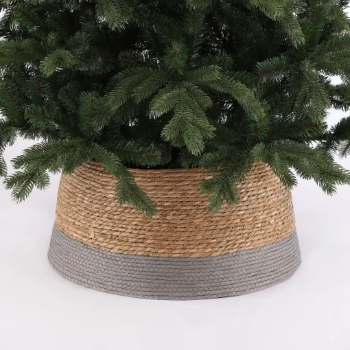 House of Seasons Kerstboomrok - H26 X O58 Cm - Zeegras Grijs Outlet