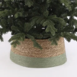 House of Seasons Kerstboomrok - H26 X O50 Cm - Zeegras Groen Fashion