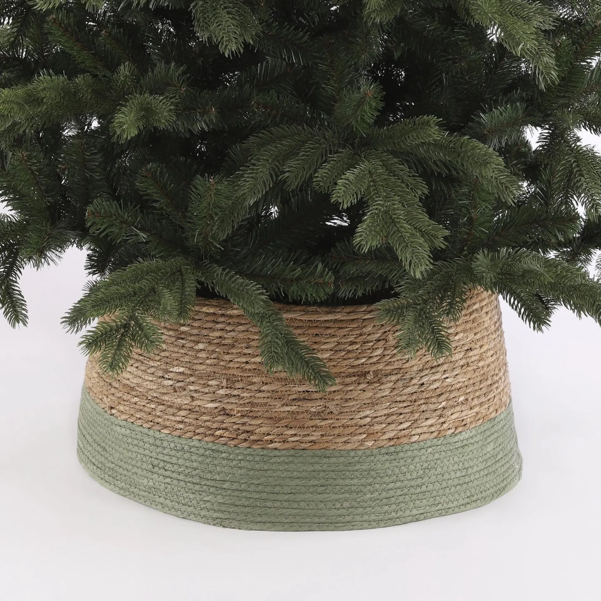 House of Seasons Kerstboomrok - H26 X O50 Cm - Zeegras Groen Fashion