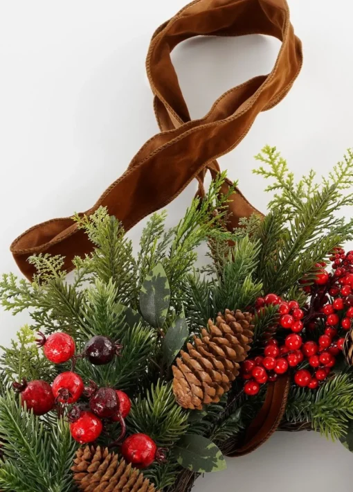 House of Seasons Kerstkransen> Kerstkrans - O50 Cm - Rood