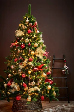 House of Seasons Lorens Kerstboommand - H21 X O50 Cm - Wilgentakken Cheap