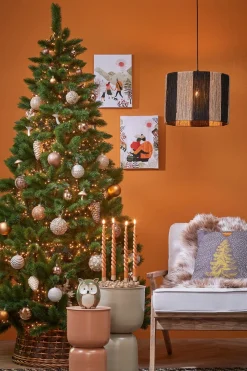 House of Seasons Lorens Kerstboommand - H21 X O50 Cm - Wilgentakken Best