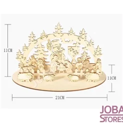 JobaStores® Kerststallen></noscript>Houten Kerst Stal (Rechthoek)