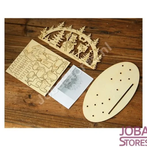 JobaStores® Kerststallen>Houten Kerst Stal (Rechthoek)