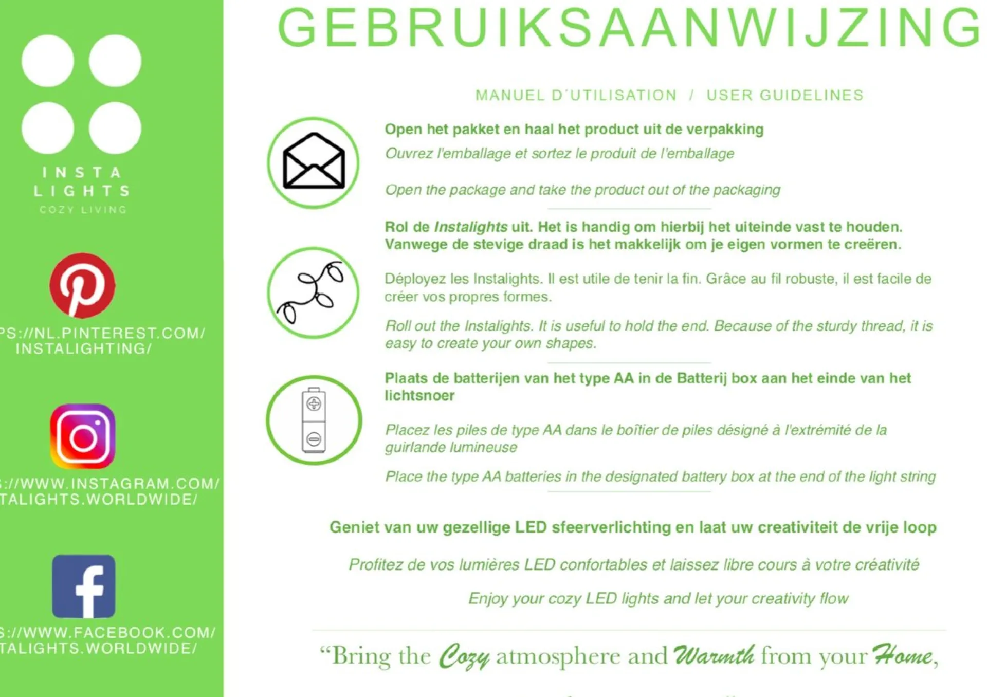 Sofisticade Instalights - Kerstverlichting - Fairy Lights - Twinkle Stars - Kerstlampjes - Kerstdecoratie - Lampjes Slinger - Multicolour - 2X Aa Batterijen Gratis Erbij - Sterren Led Lampjes Hot