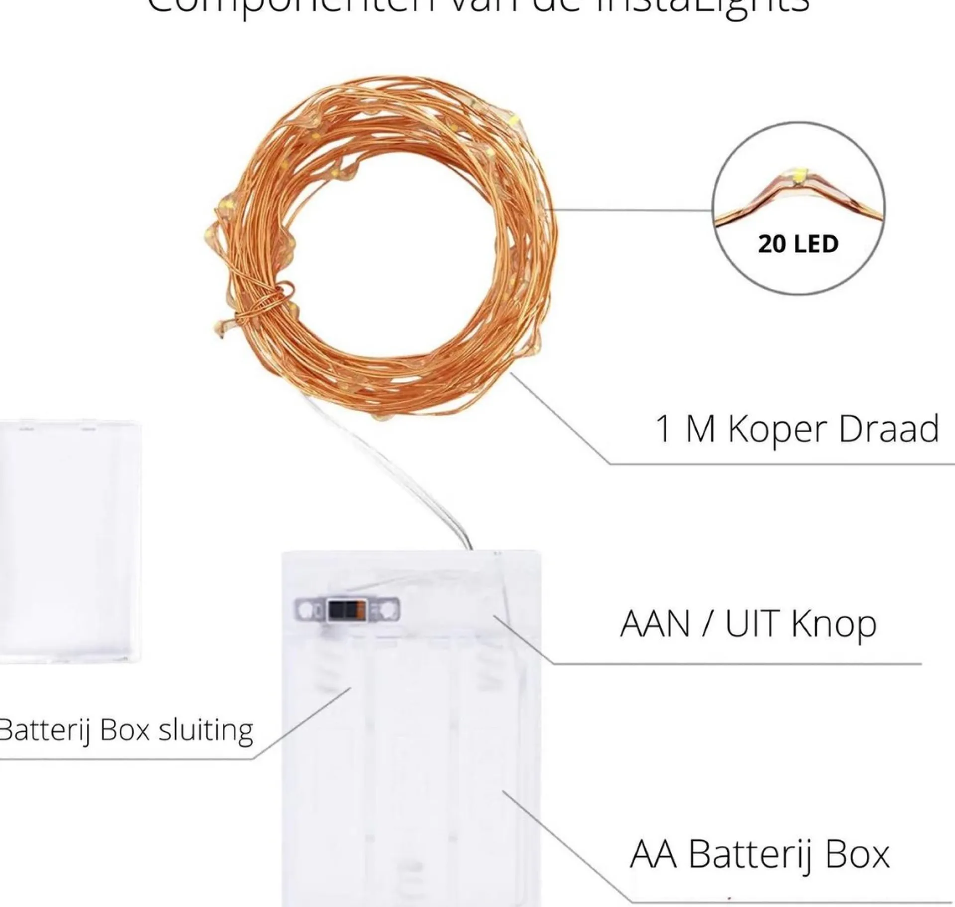 Sofisticade Instalights - Kerstverlichting - Fairy Lights - Twinkle Stars - Kerstlampjes - Kerstdecoratie - Lampjes Slinger - Multicolour - 2X Aa Batterijen Gratis Erbij - Sterren Led Lampjes Hot