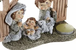 Items Kerststallen></noscript> Kerststal - Inclusief Beeldjes - 19 X 8 X 18 Cm - Kerstdecoratie