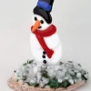 Jewels Delight Kerststukjes> Sneeuwmannetje Frosty Kerstmis Decoratie Glas Fusing Versieringen