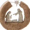 J-Line Kerststallen> Figuur Kerststal Mangohout/Aluminium Naturel/Zilver