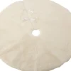 J-Line Kerstboomrok Rond Polyester Wit Sale