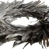 J-Line Kerstkransen> Krans Deco Losse Veren Zilver
