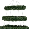 J-Line Kerstkransen> Krans Ophangend 3 Niveau Plastiek Groen