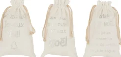 J-Line Kerstsokken> Zak Kerst Frans Velvet Small Assortiment Van 3