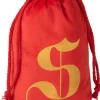 J-Line Kerstsokken> Zak Kerst S Velvet Rood Small - 4 Stuks