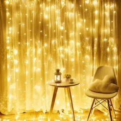 J-Pro Curtain Light 3X3M Lichtsnoer Op Netstroom - Tuinverlichting Led - Lichtslinger - Led Lichtgordijn 3X3M Cheap