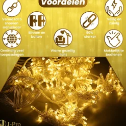 J-Pro Curtain Light 3X2M Lichtsnoer Op Netstroom - Tuinverlichting Led - Lichtslinger - Led Lichtgordijn 3X2M Sale