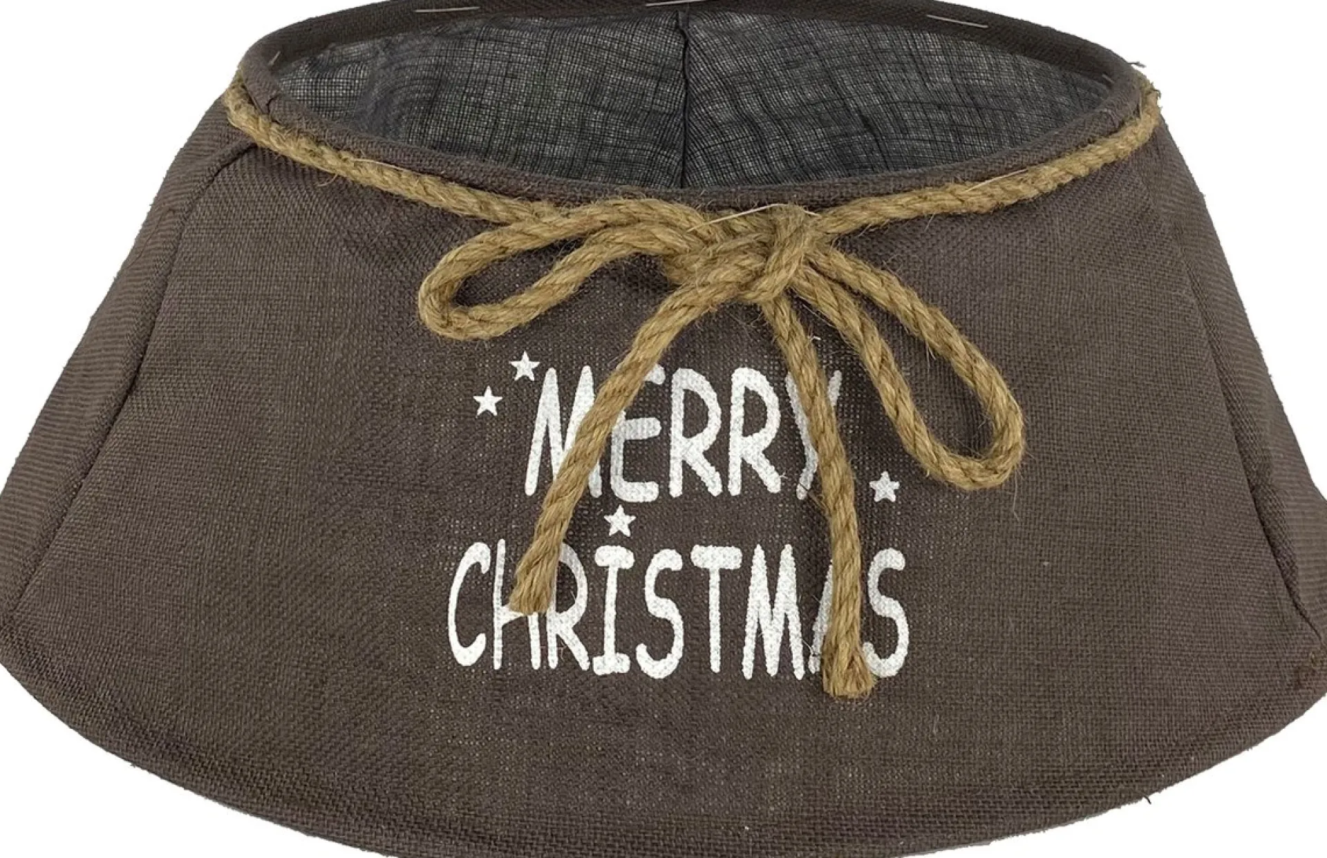Naturn Christmas Jute Kerstboomvoet Decoratie - O 60 X 26 Cm - Kerstboommand - Kerstboomhuls - Bruin Cheap