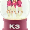 K3 Kerstbeelden> St1-17030 Glazen Sneeuwbol Met Glittertjes - 3+