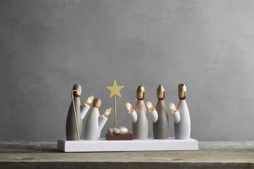 Star Trading Kerststallen>Kandelaar Krubba De Drie Wijzen 33Cm Breed