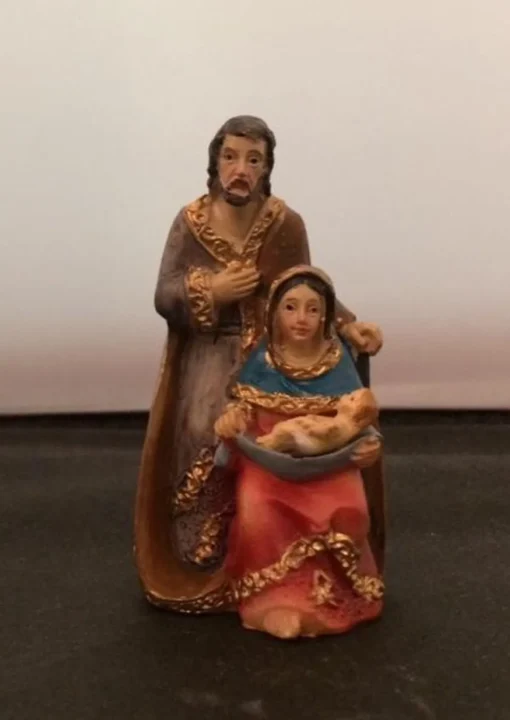 Merkloos Kerststallen>Kersstal Jozef, Maria En Kindeke Jezus