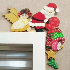 Merkloos Kersthanger>Kerst - Decoratie - Kerstartikelen - Hoek - Winter - Kerstdecoratie - Muur - Home Decor - Engel - Kerstman - Cadeaus