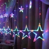 Merkloos Kerst Gordijn Ster 2 Meter - Rgb Rgb (2600K-2800K) Shop