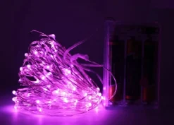 ABC-Led Kerst Koperdraad Led Verlichting - Roze - 5 Meter -Incl. Batterijen Flash Sale