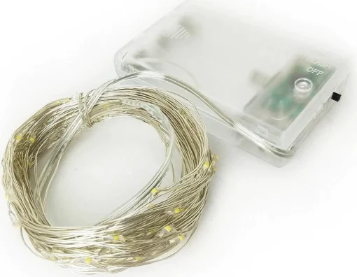 ABC-Led Kerst Koperdraad Led Verlichting - Warm Wit - 5 Meter - Incl. Batterijen Warm Wit 5 Meter Flash Sale