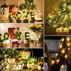 ABC-Led Kerst Koperdraad Led Verlichting - Rood - 5 Meter - Incl. Batterijen Rood Licht 5 Meter Discount