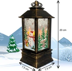 Dripio Kerst Lantaarn | Indoor Kerst Verlichting - Sfeer Verlichting - Lantaarn - Kerst Decoratie - Kerstversiering - Led - Kerstverlichting Binnen - Black Friday Sale New