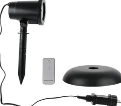 Party Time Kerst Led-Schijnwerper Voor Buiten Met Afstandsbediening - Zwart Clearance